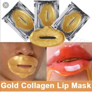 10 Gold collagen lip mask & 1 chest mask k-beauty